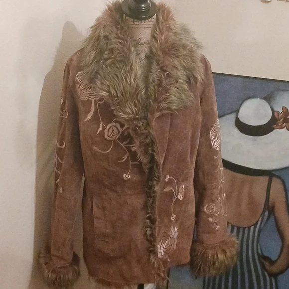 Vintage Spiegel Suede Coat